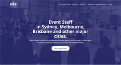 Desktop Screenshot of event-crew.com.au