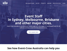 Tablet Screenshot of event-crew.com.au
